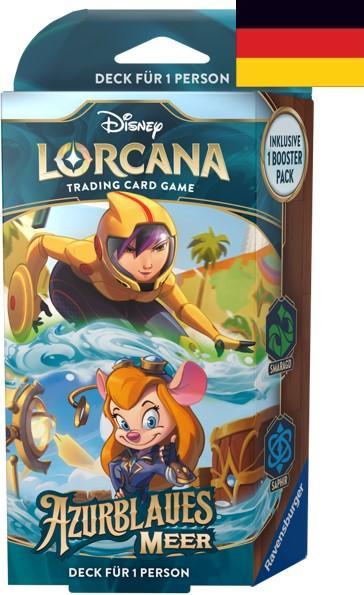 Disney Lorcana - Azurblaues Meer: Starter Deck Smaragd und Saphir DE