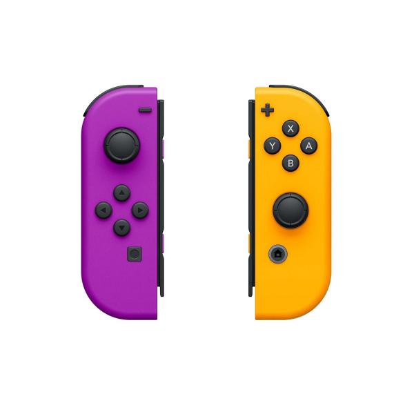 Nintendo Switch Joy-Con 2er-Set - neon-lila / orange (OVOA) (Switch, gebraucht) **