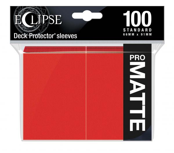 Eclipse Matte Standard Sleeves: Apple Red