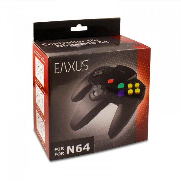 Nintendo 64 Controller EAXUS - schwarz (NEU)