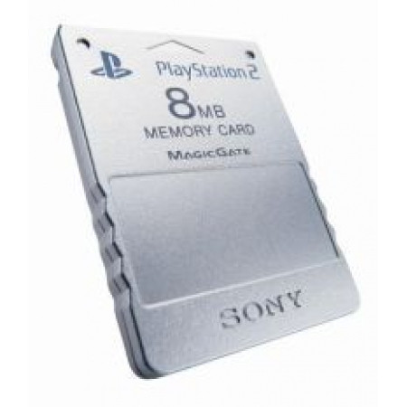 PlayStation 2 Memory Card Original 8MB - silber (OVOA) (Playstation 2, gebraucht) **