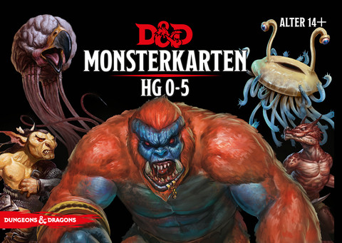 D&D RPG - Monsterkarten: HG 0-5 de.