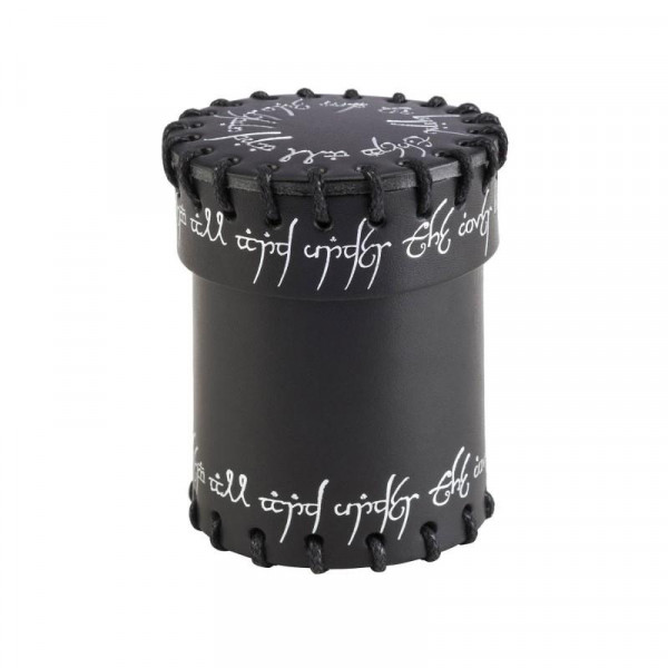 Elvish Black Leather Dice Cup