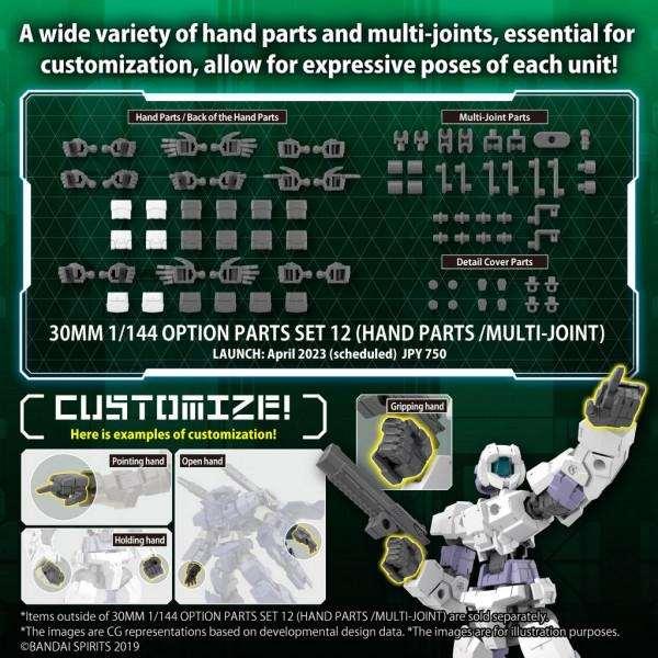 Gundam: 30MM - Option Parts Set 12 Hand Parts Multi Joint