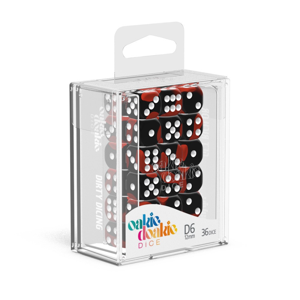 Oakie Doakie Dice W6 Würfel 12 mm Glow in the Dark - Lava (36) Oakie Doakie Dice W6 Würfel 12 mm Glow in the Dark - Lava (36)