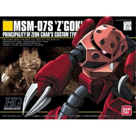 Gundam: High Grade MSM-07S ZGock Chars Custom 1:144 Model Kit