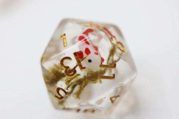 Red Koi Fish RPG Dice Set (7) Red Koi Fish RPG Dice Set (7)