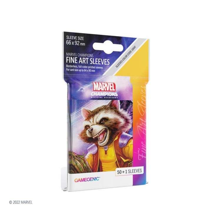 SLEEVES MARVEL CHAMPIONS - ROCKET RACCOON (50+1)