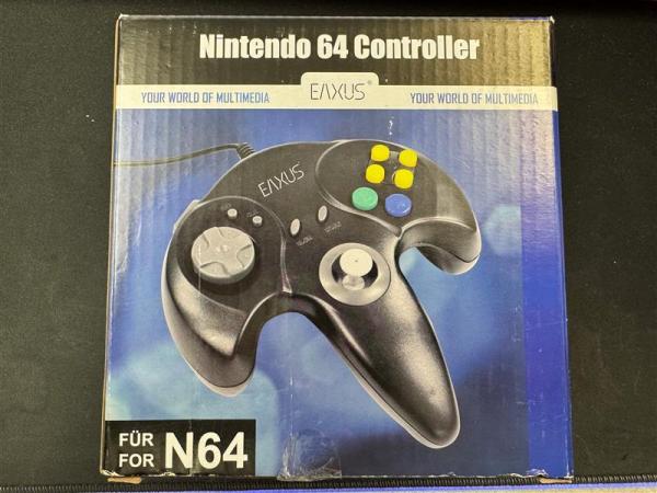 Nintendo 64 Controller EAXUS - schwarz (NEU)