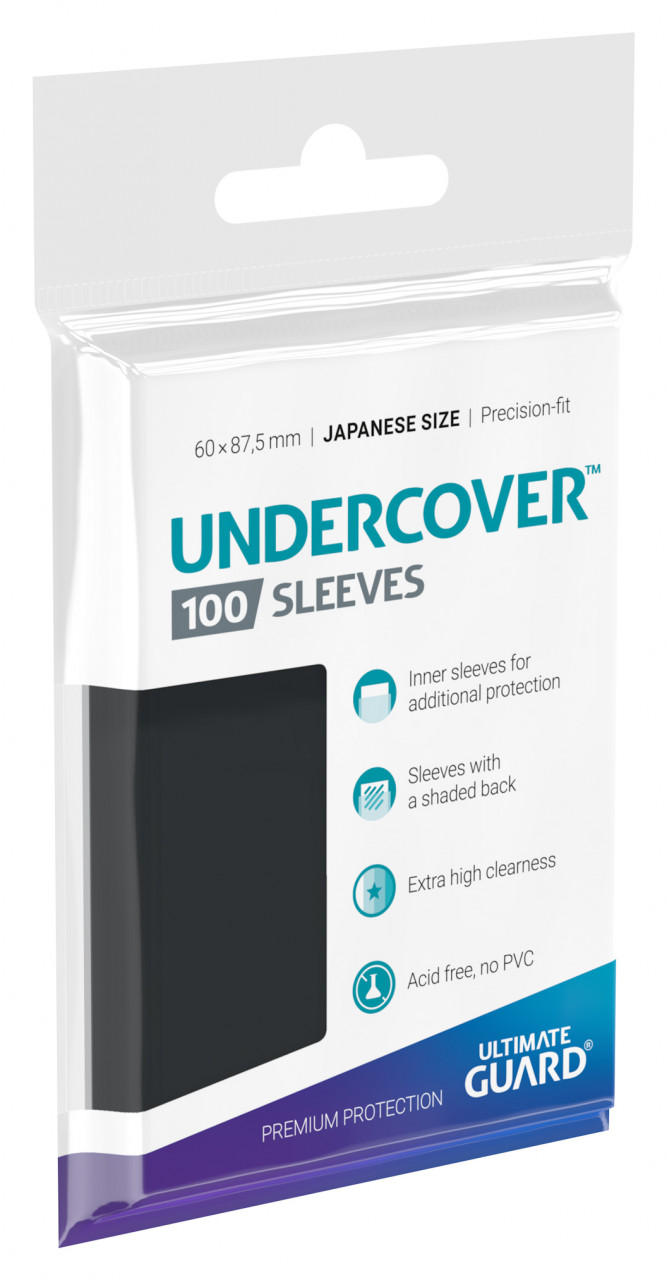Undercover Sleeves Japan Size clear front and shaded back side (100) Undercover Sleeves Japan Size clear front and shaded back side (100)