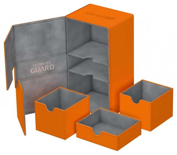 Twin Flip&#180;n&#180;Tray Deck Case 200+ Standard Size XenoSkinTM Orange