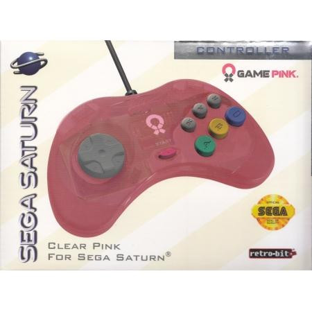 Sega Saturn Controller - clear pink (Saturn, NEU)