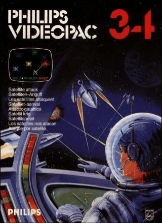 Satelliten-Angriff - Videopac #34 (Magnafox Odyssey, gebraucht) **