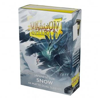 Dragon Shield Japanese size Dual Matte Sleeves - Snow 'Nirin' (60)