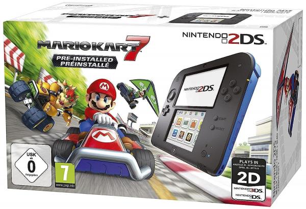 Nintendo 2DS Konsole - schwarz inkl. Mario Kart 7