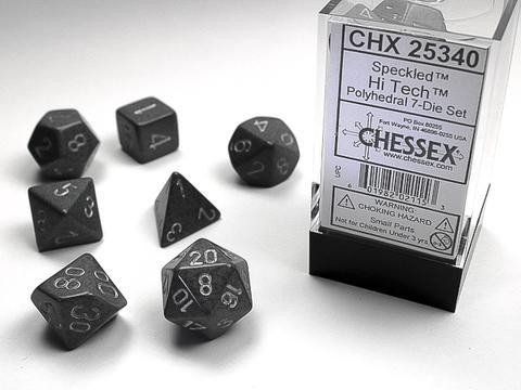 Hi-Tech Speckled Polyhedral 7-Die Sets