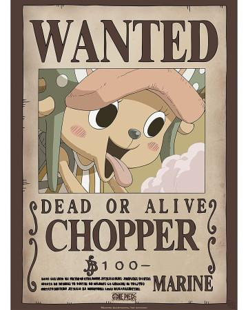 One Piece - Poster «Wanted Chopper» (52X38)