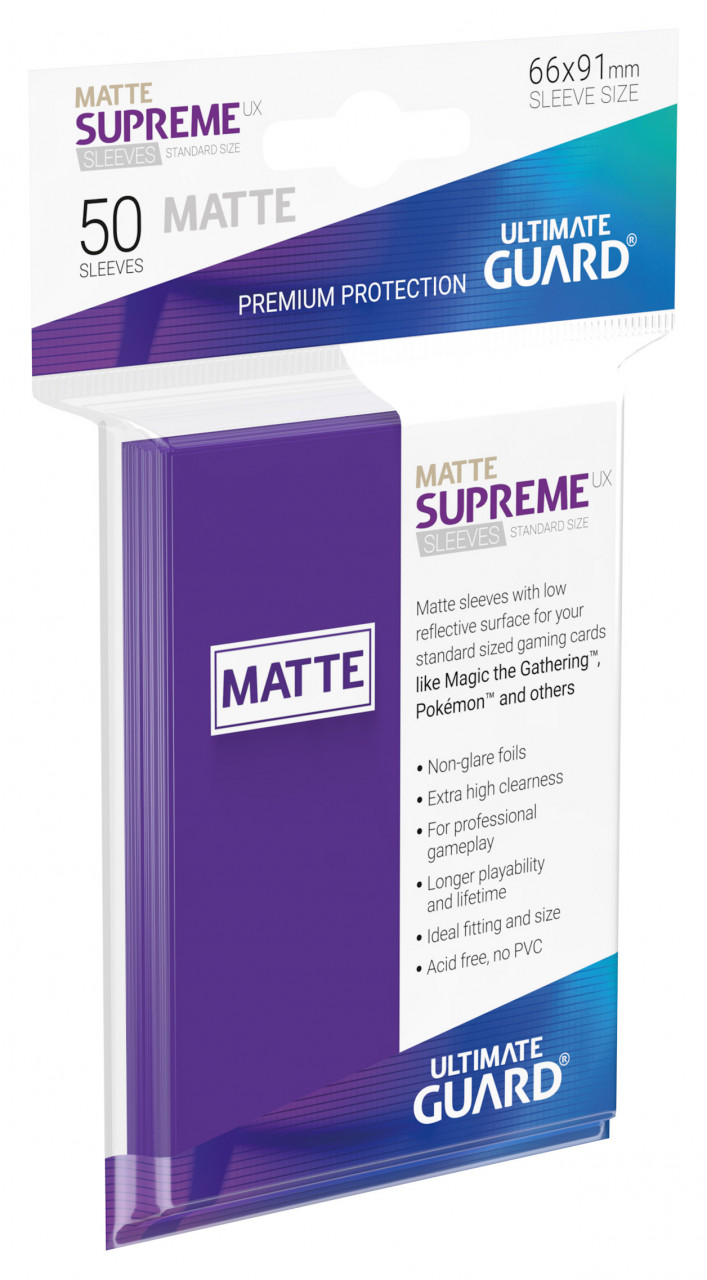 Supreme Sleeves Standard Size Slim Matt UX Purple (50)
