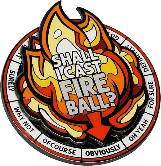 Casting Fireball Spinner Pin