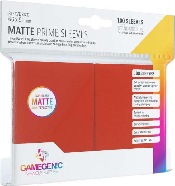 Gamegenic - Matte Sleeves - Red