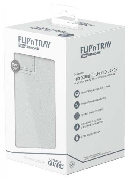 Ultimate Guard Flip`n`Tray 100+ XenoSkin Monocolor Weiß