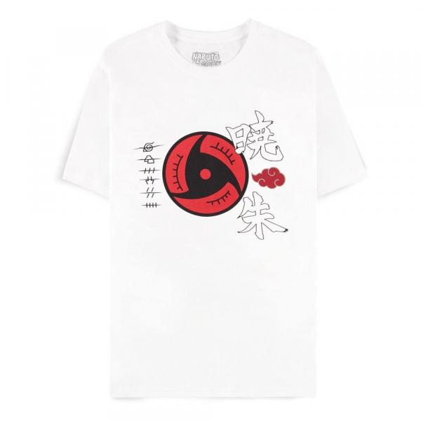 Naruto Shippuden T-Shirt Akatsuki Symbols White Größe XL