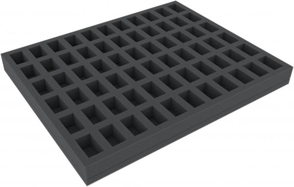 30 mm Full-Size foam tray with 66 compartments