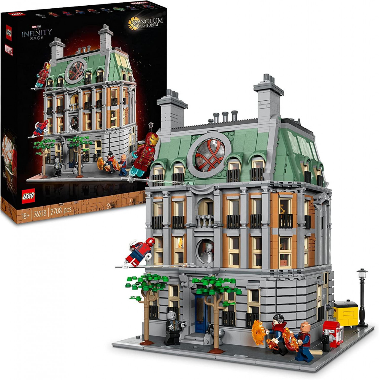 LEGO 76218 Marvel Sanctum Sanctorum, 3-stöckiges Modular Building Set mit Doctor Strange und Iron Ma LEGO 76218 Marvel Sanctum Sanctorum, 3-stöckiges Modular Building Set mit Doctor Strange und Iron Ma