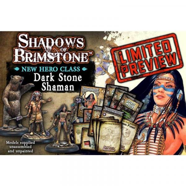 Shadows of Brimstone Hero Pack Dark Stone Shaman EN