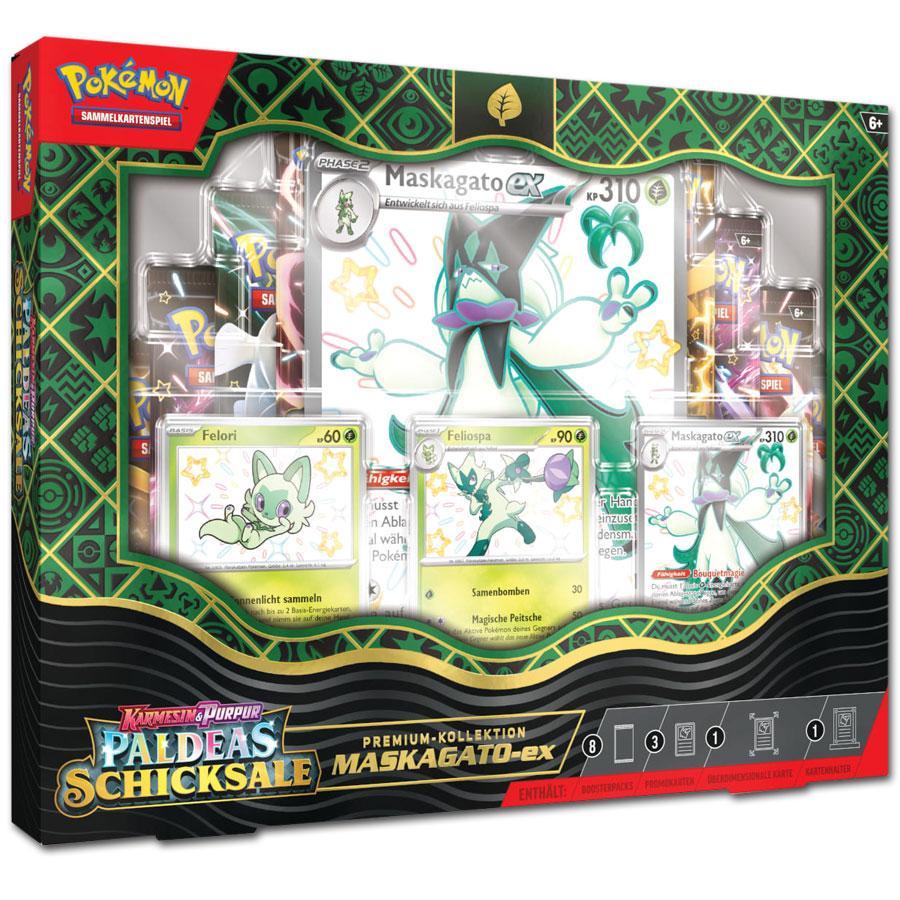 Pokemon KP04.5 - Paldeas Schicksale - Premium-Kollektion Maskagato DE B-Ware