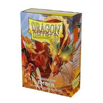 Dragon Shield Japanese size Dual Matte Sleeves - Ember 'Alaria, Warrior Princess' (60 Sleeves) Dragon Shield Japanese size Dual Matte Sleeves - Ember 'Alaria, Warrior Princess' (60 Sleeves)