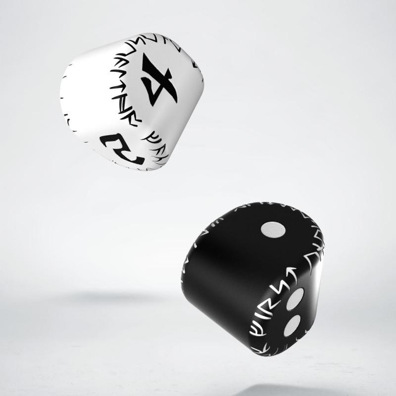 D2&D4 Runic Dice: 1x Black&white D2 + 1x White&black D4 (2) D2&D4 Runic Dice: 1x Black&white D2 + 1x White&black D4 (2)