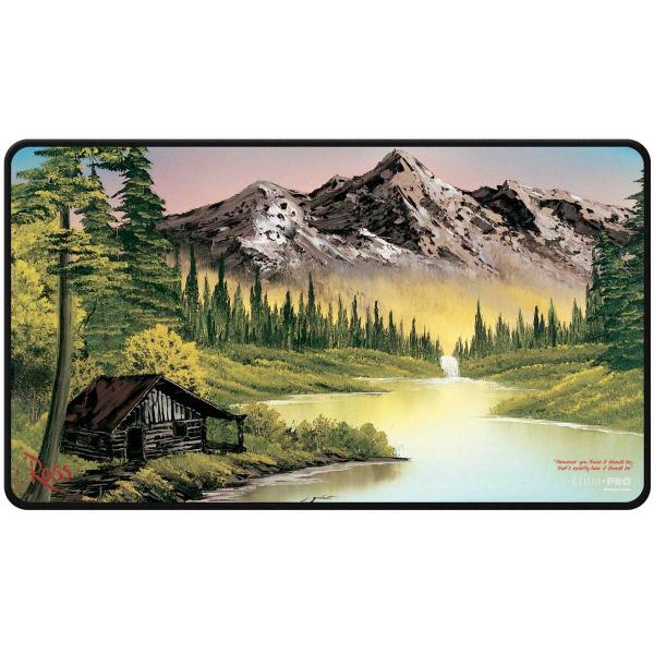 Ultra Pro - Bob Ross: Mountain Retreat Black Stitched Playmat