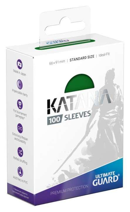 Ultimate Guard Katana Sleeves Standard Size Green (100) Ultimate Guard Katana Sleeves Standard Size Green (100)