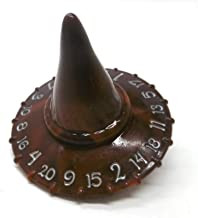 PolyHero 1d20 Hat - Heartwood with Moonsilver