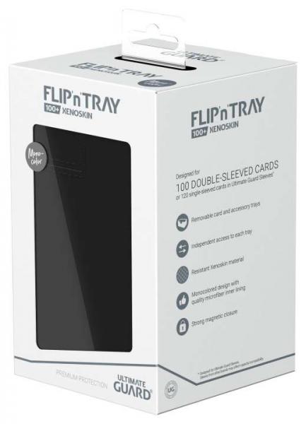 Ultimate Guard Flip`n`Tray 100+ XenoSkin Monocolor Schwarz