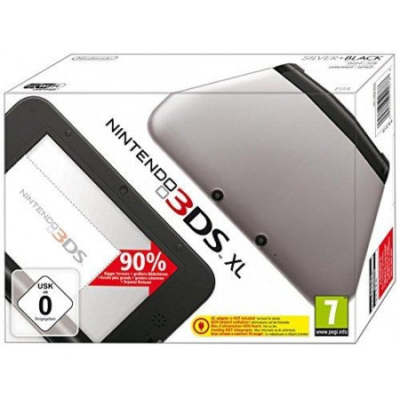 Nintendo 3DS XL Konsole - schwarz / silber (Nintendo 3DS, NEU)