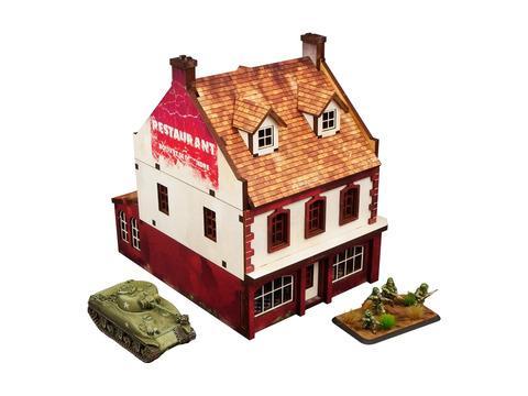 "WW2 Normandy Restaurant PREPAINTED [15mm/1:100]"