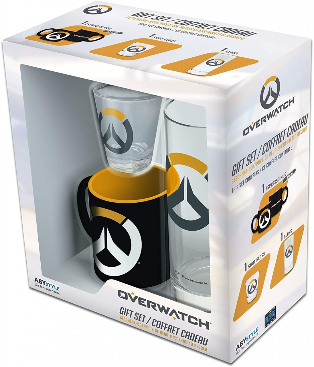 Overwatch: Gift Set Glass + Shot Glass + Mini Mug