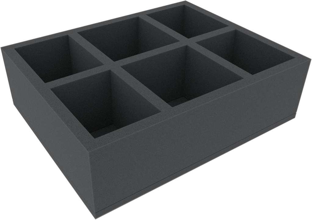 Feldherr 100 mm Full-Size Schaumstoffeinlage mit 6 Fächern Feldherr 100 mm Full-Size Schaumstoffeinlage mit 6 Fächern