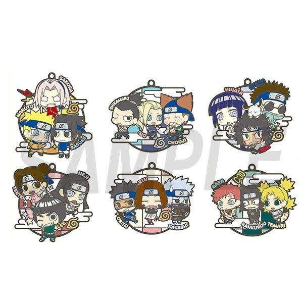Naruto Gummi-Anhänger 6 cm Buddy Collection Three-man Cell!