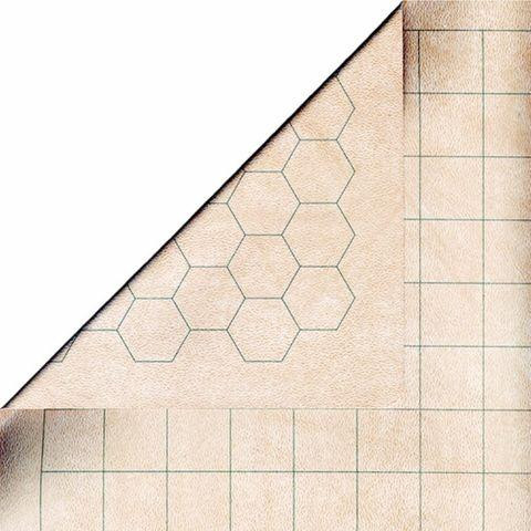 Reversible Battlemat 1 Squares & 1 Hexes (23,5 x26) Reversible Battlemat 1 Squares & 1 Hexes (23,5 x26)
