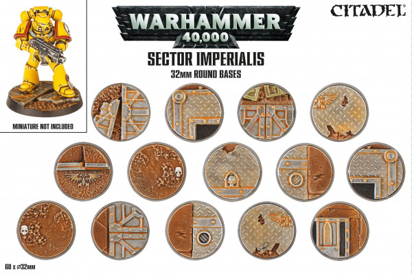 Sector Imperialis: 32mm Round Bases (66-91)