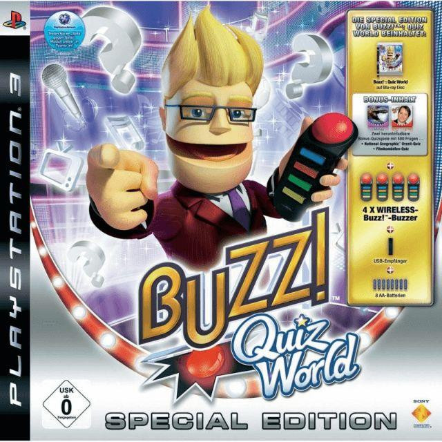 BUZZ!: Quiz World - Special Edition inkl. Wireless Buzzern (Playstation 3, gebraucht) ** BUZZ!: Quiz World - Special Edition inkl. Wireless Buzzern (Playstation 3, gebraucht) **