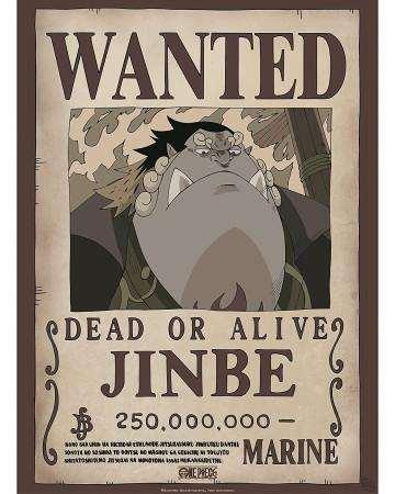 One Piece - Poster «Wanted Jinbe» (52X38)
