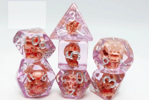 Bloody Skull RPG Dice Set (7) Reprint