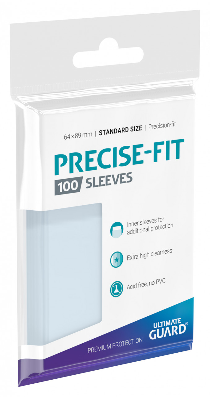 Precise-Fit Sleeves Standard Size Transparent (100) Precise-Fit Sleeves Standard Size Transparent (100)