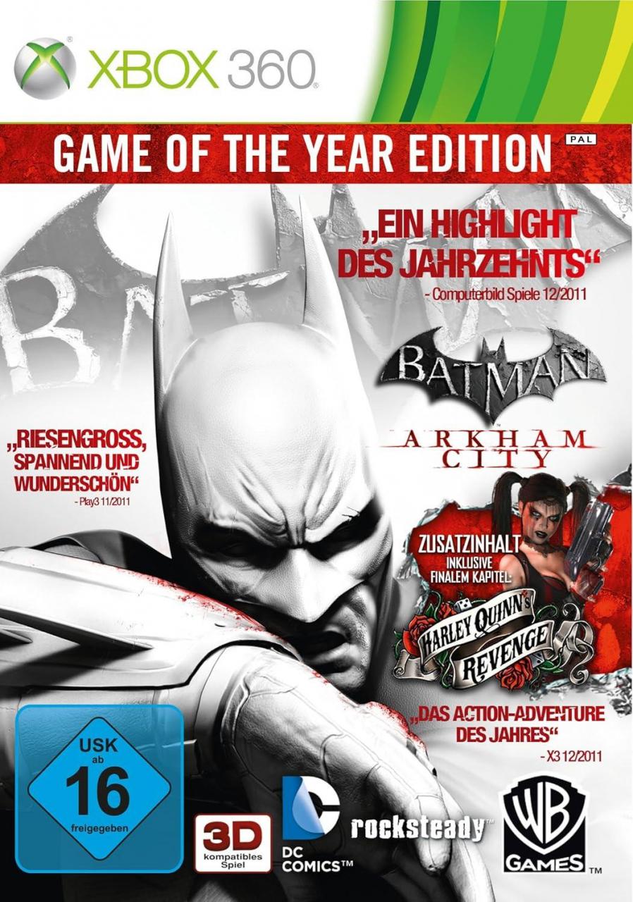 Batman: Arkham City - Game of the Year Edition (Xbox 360, gebraucht) ** Batman: Arkham City - Game of the Year Edition (Xbox 360, gebraucht) **