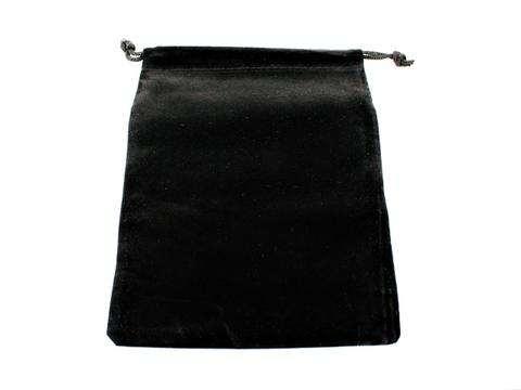 Dice Bag Suedecloth (L) Black 5" x 7 1/2"