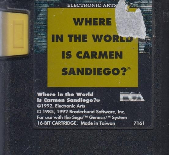 Where in the time is Carmen Sandiego - MODUL (Mega Drive, gebraucht) ** Where in the time is Carmen Sandiego - MODUL (Mega Drive, gebraucht) **